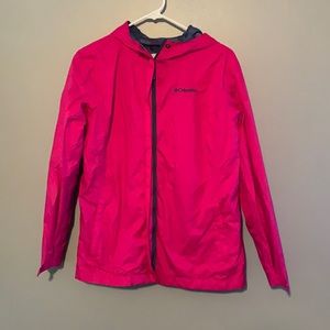 Columbia girls Omni-Tech waterproof breathable lightweight raincoat jacket